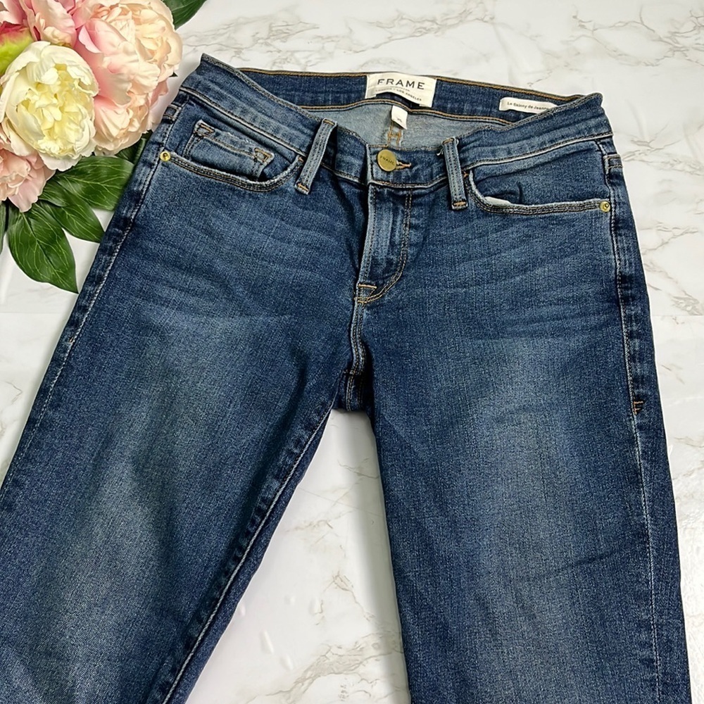 Frame Denim Women's Le Skinny De Jeanne Cotton-Blend Jeans Size 25 - Picture 1 of 9